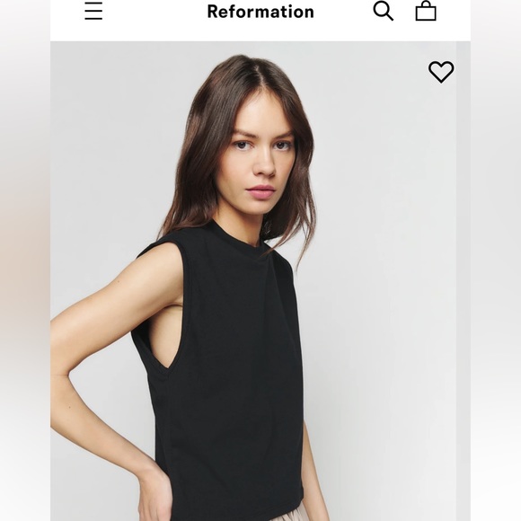 Reformation Tops - Sleeveless Crewneck Tee